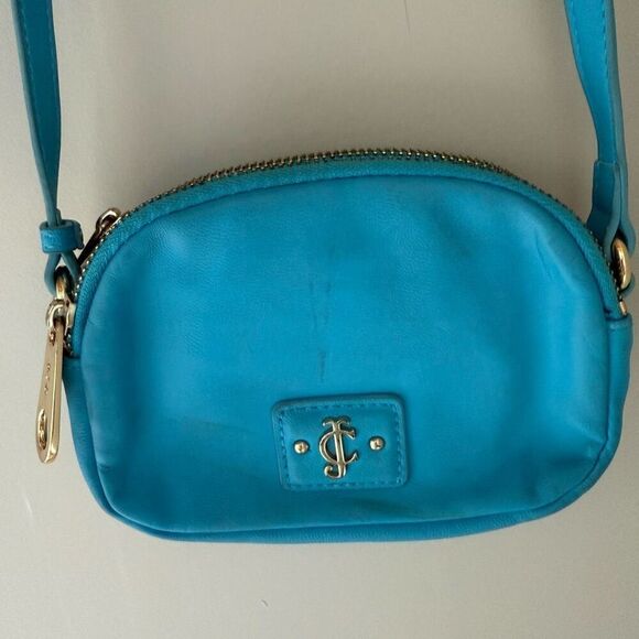 Juicy Couture Y2K Mini Crossbody in Tonic Turquoise with JC Logo - Picture 6 of 12